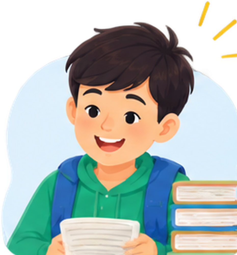 Child focusing away from endless scrolling